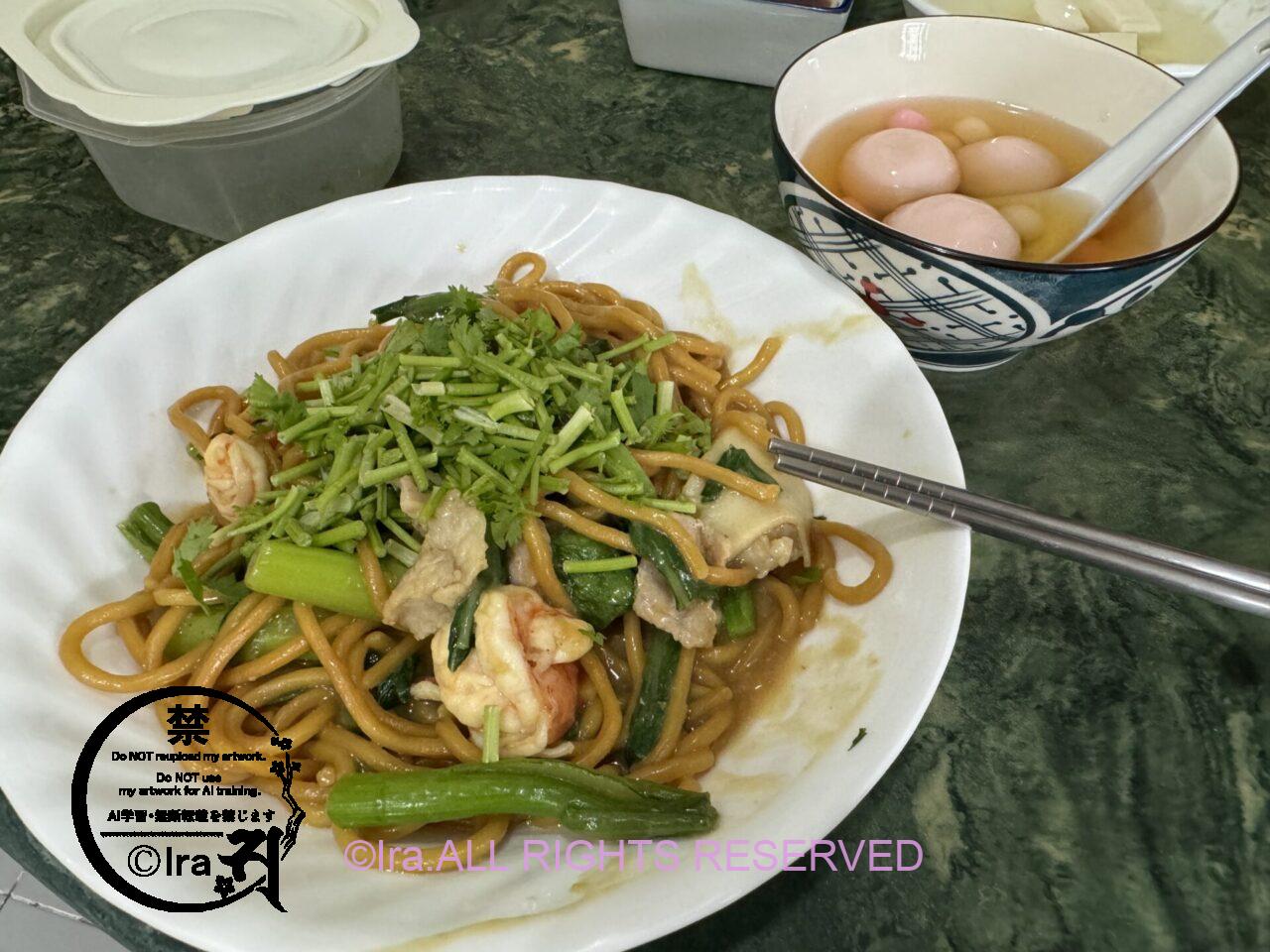 冬至。シンガポール人らと湯圓(タンユェン)を食べる IMG 8761
