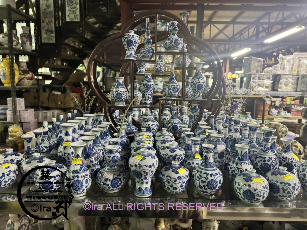 プラナカン陶器最安値販売の工房Thow Kwang Pottery Jungle IMG 3867