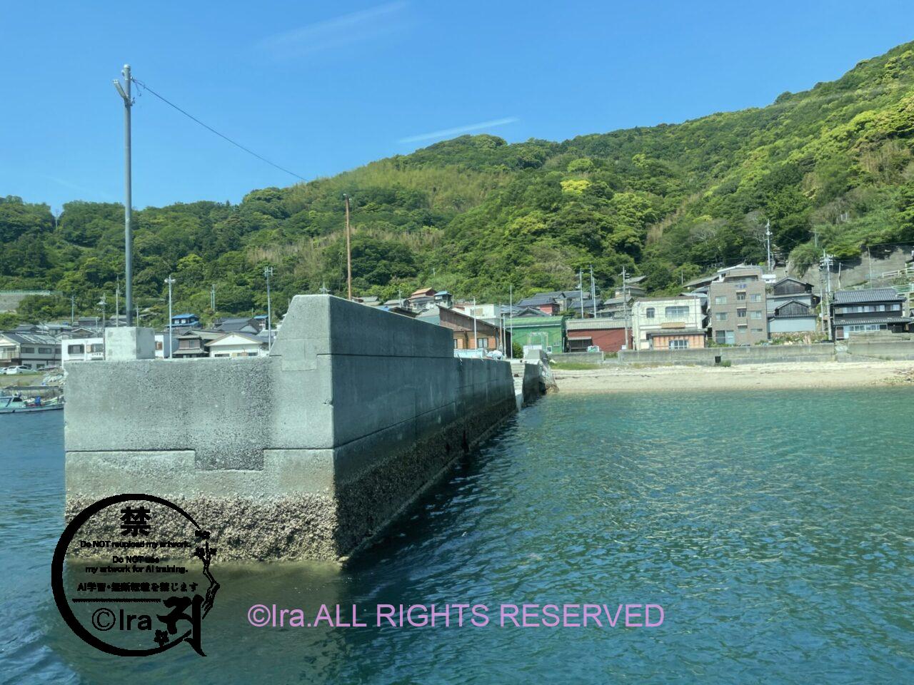 山口県の祝島:独自の石垣集落。中庭レイアウトは他山口県有人離島同様 IMG 7856