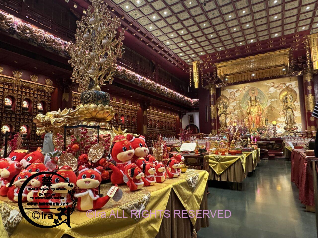 シンガポールの定番観光地:ホーカーズの人気店一覧&仏牙寺龍華院・博物館 &ニョニャ料理店(ブルージンジャー) IMG 9483