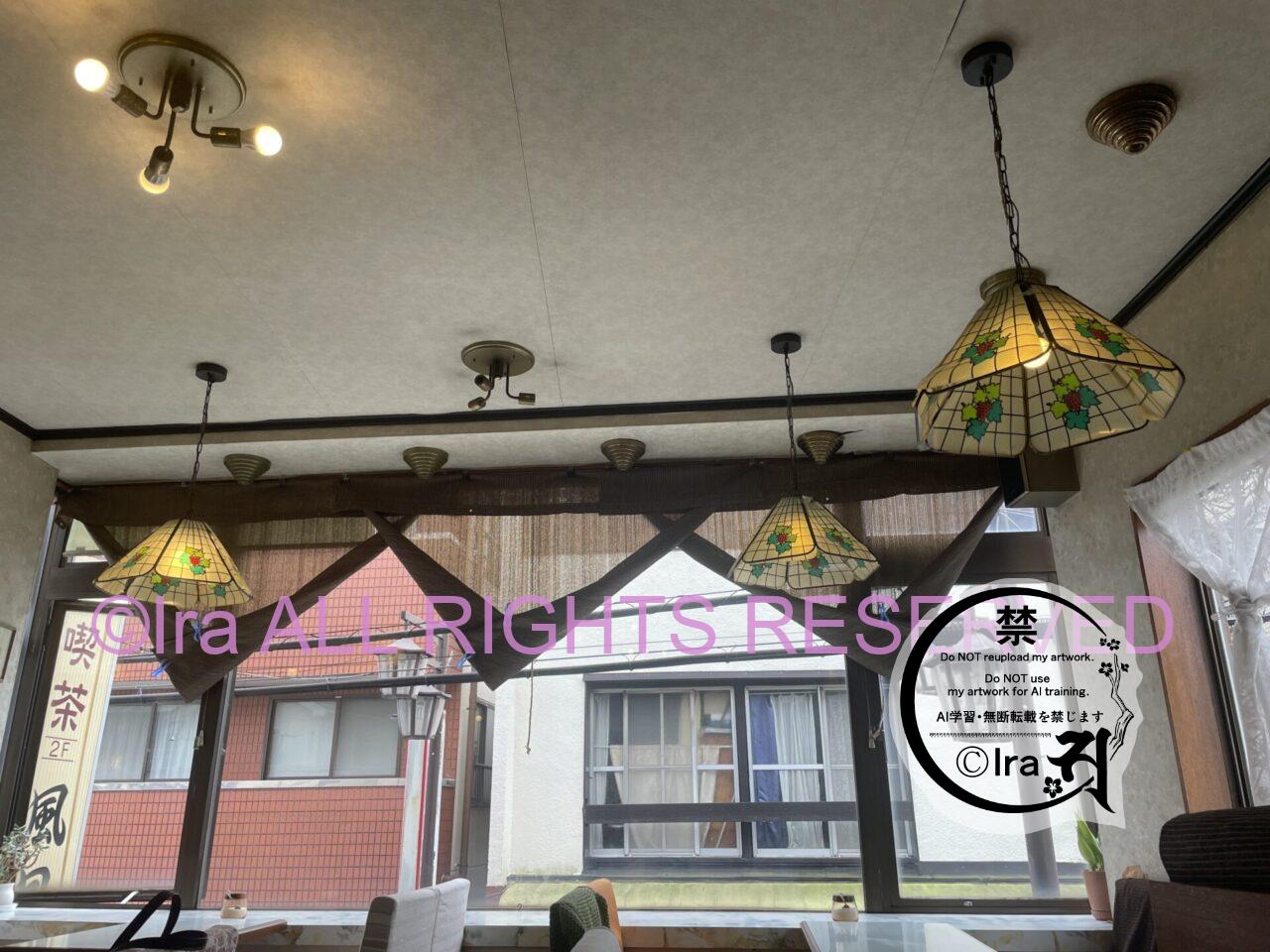 レトロ喫茶:和洋菓子喫茶風月(埼玉県越谷市の大袋駅)。メニュー表の文字に違和感があるが販売額はリーズナブル IMG 3619