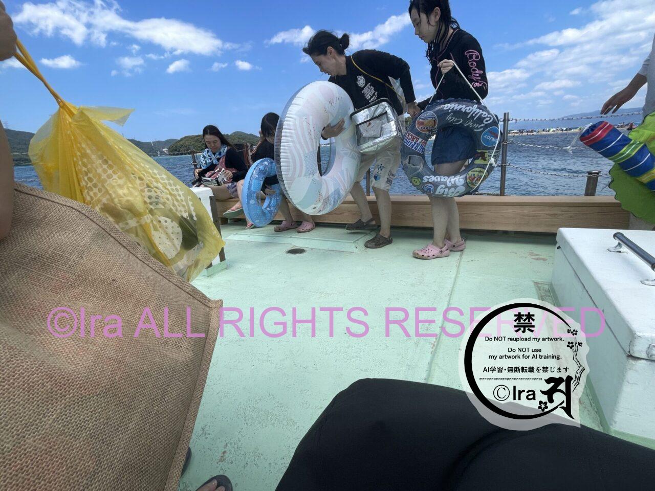 親子連れ多.毎年2万人以上が訪れる福井の無人島”水島”!夏だけ臨時船あり IMG 9434