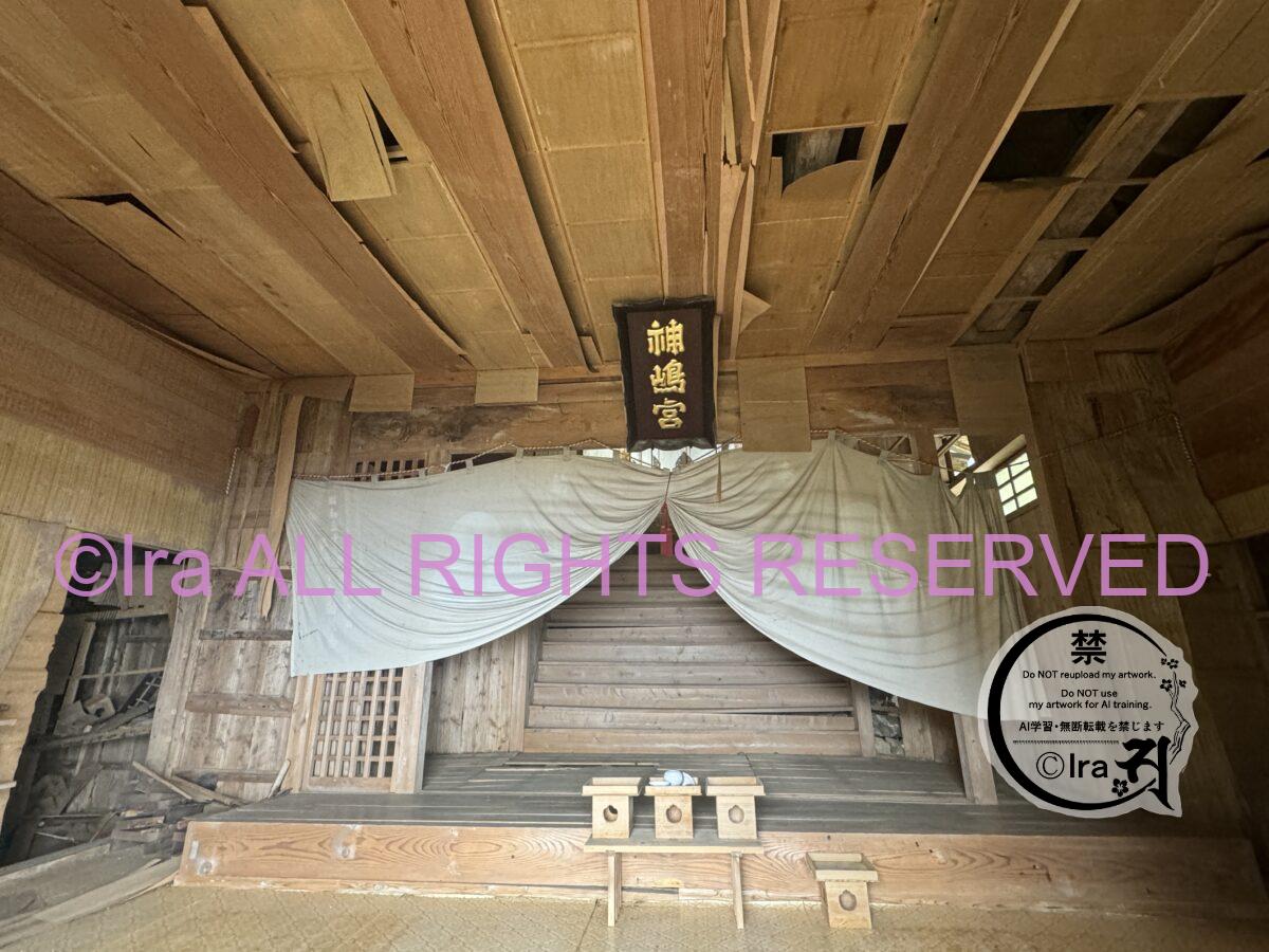 ⛩️ほぼ廃墟の沖ノ神嶋神社(おきのこじま).野崎島.長崎県平戸諸島/五島列島の有人島 a4960e952a53baf389157d3dedd163a0