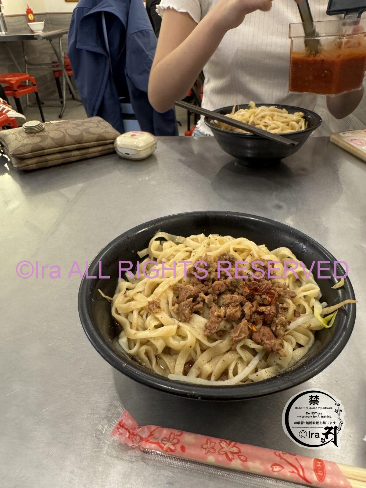 連日行列の大人気店.麺+スープで500円未満.フィッシュボールとのセットがおすすめの受賞店.阿棋 三代福州意面老店台中第二市場.台湾グルメ IMG 8636