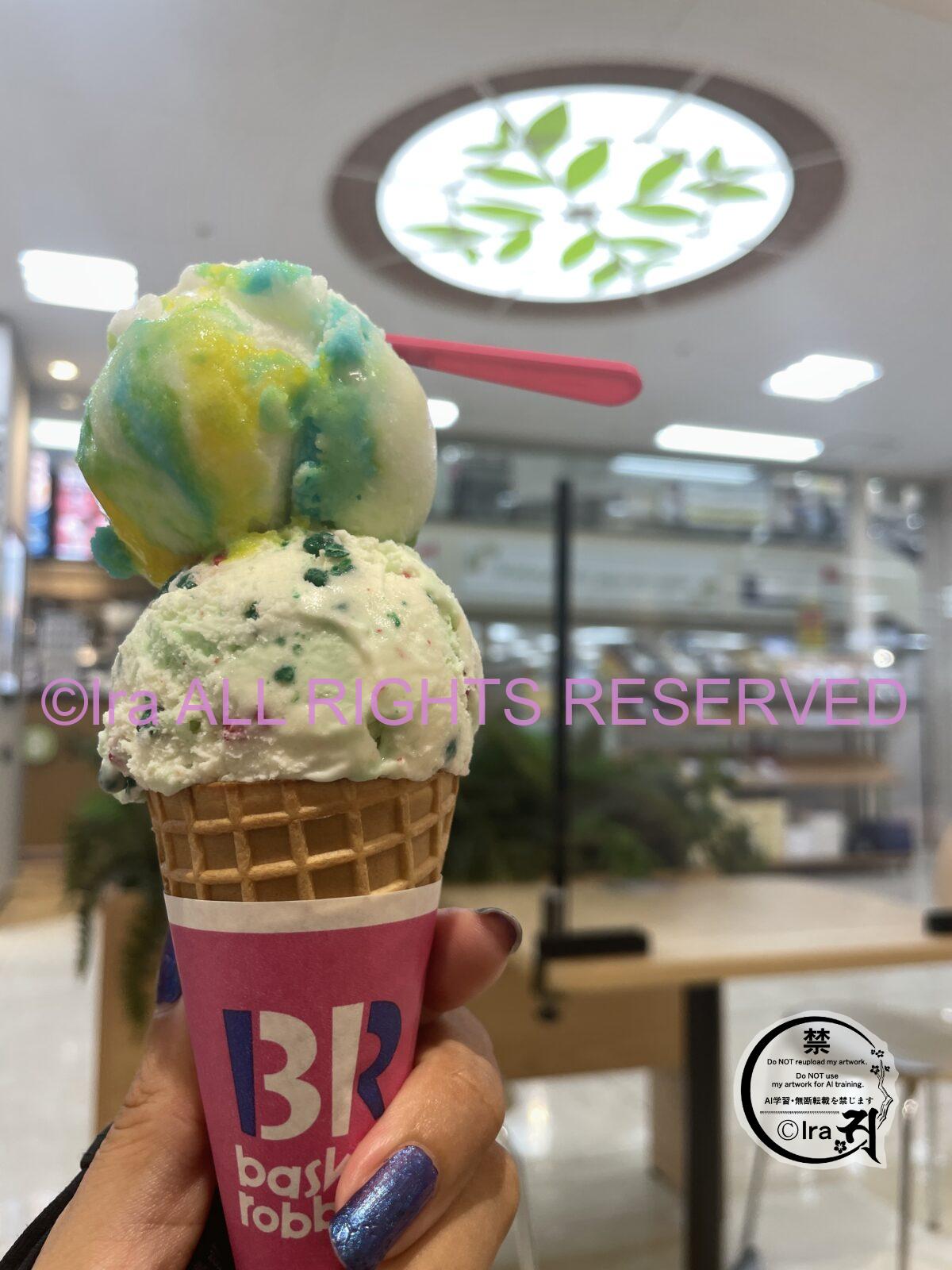 海外物価高.約2万円の31(サーティワン)アイスケーキ.シンガポール生活費 IMG 1480