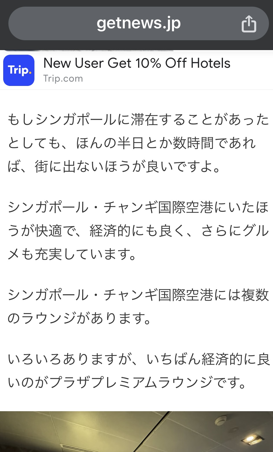 「シンガポールに半日くらいしかいないなら空港から街に出ないほうが良いですよ」根拠不明確のチャンギ空港プレミアムラウンジ主張日本人ウェブライター IMG 4539