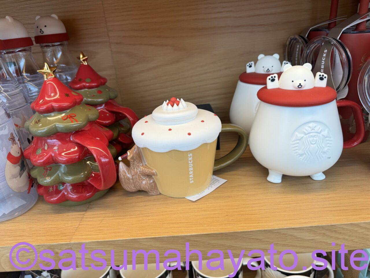 シンガポール12月のスタバグッズ&ケーキに沈みゆくサンタ。シャトレーゼ IMG 1206